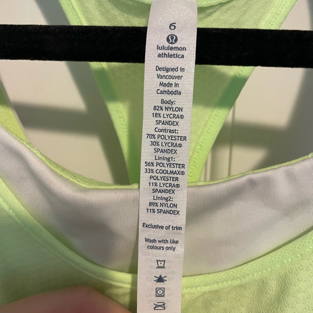 Lulumemon All Sport Support Tank - Picture 3 of 3